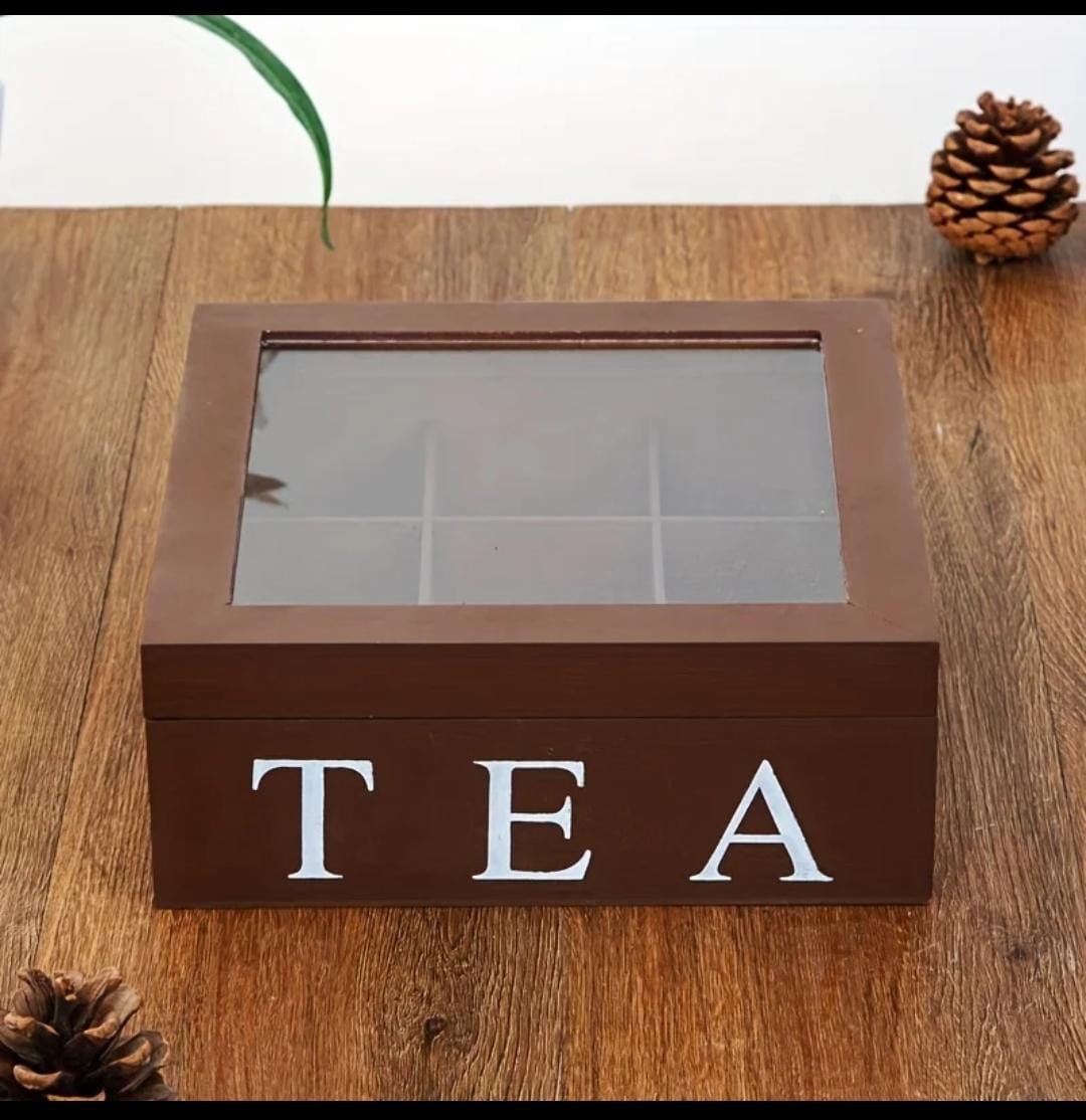 Bamboo Tea Bag Organizer