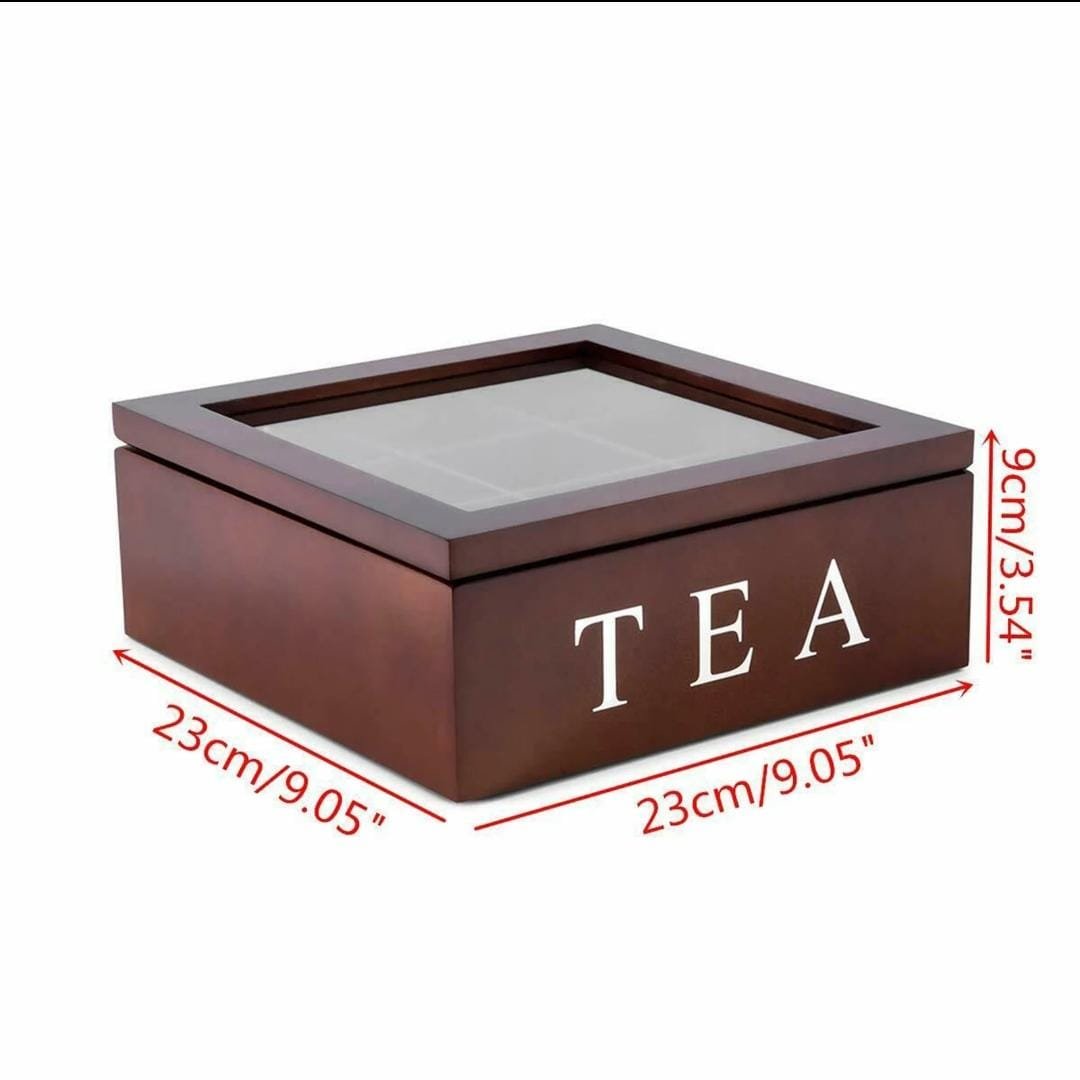 Bamboo Tea Bag Organizer