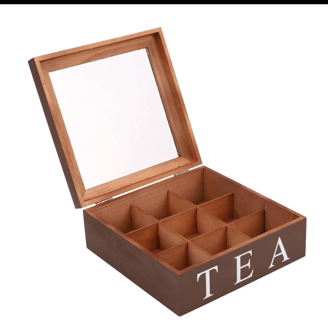 Bamboo Tea Bag Organizer