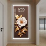 Led frame decorative digital wall clock