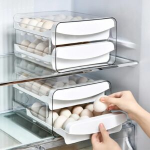 32 pcs Egg Storage Box Drawer//refrigerator Egg Storage Box