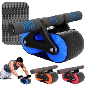 Fitness Ab Roller Coaster Wheel Automatic Rebound Belly Wheel Gym Fitness Double-Wheeled Core Roller