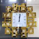 Crystal glass wall clock