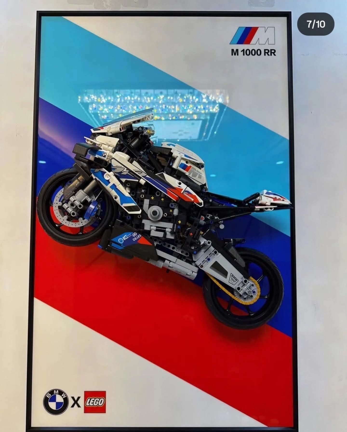 Display Backboard Motorcycle Wall Frame Wall Mounted Backboard as a Gift for Motorcycle Model Enthusiasts (excluding Models and Acrylic Panels) (42130)