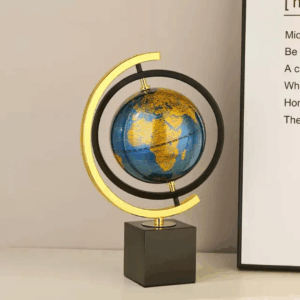 Marble base globe