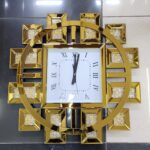Crystal glass clock